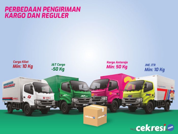 Perbedaan Tarif J&T Cargo Regular Dan Ekspres